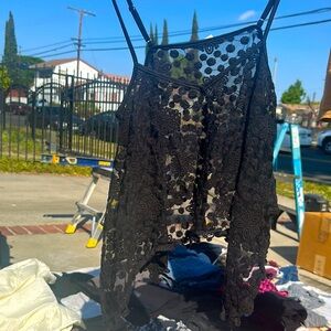 Black See Through Top